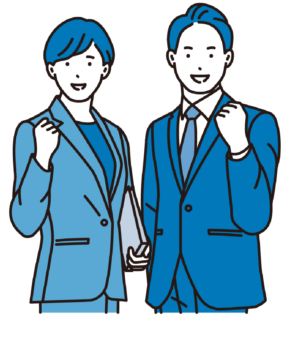 そんなお悩みも、弁護士と一緒に解決へ踏み出すことができます。のイラスト